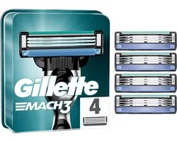 Gillette MACH3 Scheermesjes – 4 Scheermesjes – Passen op alle MACH3 Handvatten