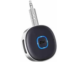 Bluetooth Car Receiver, Bluetooth 5.0 Jack Adapter for Speaker/Home Stereo/Wired Headphones, 3.5 mm AUX Bleutooth Receiver, Hands-Free Calling, Dual Connection, 16H Battery Life