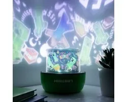Minecraft Projection Light – Officieel Gelicentieerde Projectorlamp met 2 Scènes, Wand‑ & Plafonddecoratie- Paladone