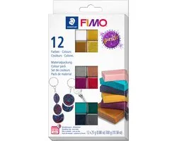 FIMO effect - ovenhardende boetseerklei - colour pack 12 kleuren sparkle colours