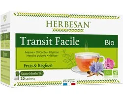 Herbesan Infusion Organic Transit Facile 20 Zakjes