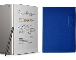reMarkable® Paper Pro avec Marker Plus et pochette magnétique bleue