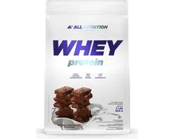 AllNutrition | Whey protein | Double chocolate | 908gr 30 servings | Eiwitshake | Proteïne shake | Eiwitten | Whey Proteïne | Supplement | Concentraat | Nutriworld