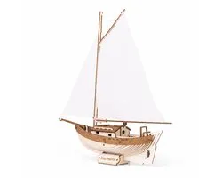 Inspirebox Modelbouwpakket Zeilboot - 3D Puzzel Hout - DIY Bouwpakket - Knutselen - Hobby en Creatief - Volwassenen en Kinderen