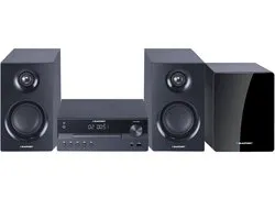 Blaupunkt-microsysteem, vermogen 240 W, HDMI/CD/USB/FM/BT/PLL, parametrische equalizer, LED-display, klok- en wekkerfunctie, kleur: zwart, MS55SUB