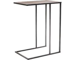 Table d'appoint Housevitamin Sofa-Métal- Zwart-45x30x60 cm