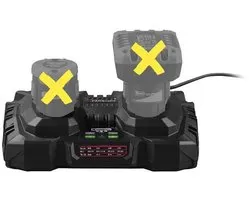 Chargeur de batterie double PARKSIDE® 12 V - Puissance : 150 W - Courant de charge : 2x 4,5 A