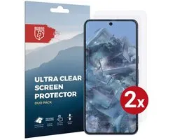 Rosso Screen Protector Ultra Clear Duo Pack Geschikt voor Google Pixel 8 Pro | TPU Folie | Case Friendly | 2 Stuks