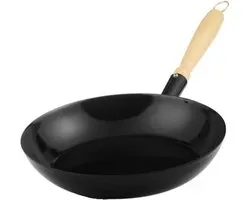 RIESS Koekenpan houten handvat - 30 cm - Emaille