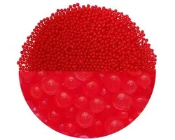 trendfinding 100 g watervasthoudende decokorrels rood, korrelgrootte 3,5-4 mm, decoratie voor bloemen en planten, 10 liter, zeer zuinig, veelzijdig gebruik