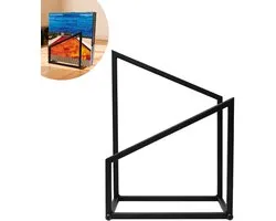 Système de rangement de disques LP Pinguïn Records – Vinyl Nest Mini – Présentoir de disques LP convenant à environ 25 LP – Support de disques LP – Support de vinyle – Fabriqué en acier poudré – Zwart