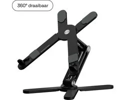 Screenmate® DeskStand - Support de Laptop Réglable - Support de Laptop - Support de Tablette - Support de Moniteur Portable - Rehausseur de Laptop - Zwart