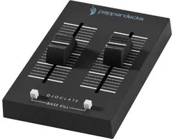 Pepperdecks DJoclate - Mini Audiomixer met 2 kanalen - Mobiel Mengpaneel