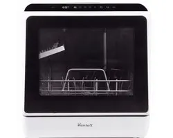 Ventux® Mini Vaatwasser Incl. App – Afwasmachine – 5 Programma’s – 900 Watt – 42,5 x 42,8 x 45,8 cm - Wit