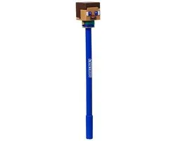 Pen Blauw - Minecraft Steve Blauw Chibi-Top - Uitwisbaar Inkredible - 17.5cm