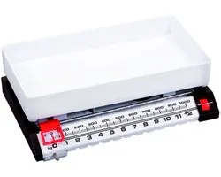 Orion - Mechanische Keukenweegschaal - 13kg - Retro Stijl - Zwart