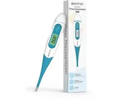 Bintoi XR210 - Thermometer - Koortsthermometer - Digitale Thermometer - Flexibele Tip - Snel & Nauwkeurig- Incl. Batterij & Tasje