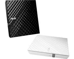 Externe DVD-brander Asus SDRW-08D2S-U Noir met USB 2.0 - Slank design - Snelle gegevensoverdracht