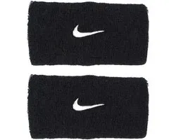 Nike Accessories Swoosh Classic Double Wide Wristband 2 Units Blauw