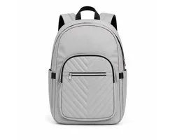Swiss Pro+ - SP-SB.15I - Sac à dos de luxe Gris - Sacs à dos - Sacs - Ordinateur portable - 28L - École - Enfant - Sac à dos hydrofuge - Cartable - Voyage & Travail - Design anti-vol - Station de charge USB incluse - NEW School Edition