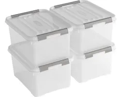 Curver Handy + boîte de rangement - 15L - 4 pièces - transparent