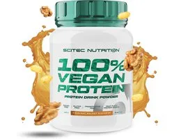 Scitec Nutrition® - 100% Vegan Protein (1000 gram - Hazelnut/Walnut) - Hazelnoot - 30 eiwitshakes - proteine poeder - protein powder - eiwitpoeder - eiwitshakes - proteine shake - glutenvrij - suikervrij