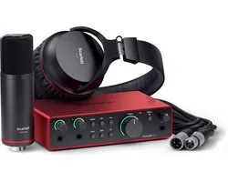 Focusrite Scarlett 2i2 Studio 4th Gen - USB-C Audio Interface Bundle - 2-In/2-Out - High-Resolution 24-Bit/192-kHz
