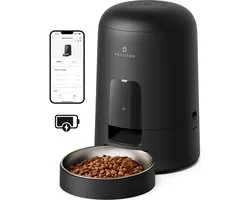 PETLIBRO Cat Feeder with App, Wireless 2.4G WiFi Compatible Intelligent Feeding Dispenser, Rechargeable Battery with 30 Days Battery Life, with Stainless Steel Bowl, App Control