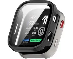 Strap-it hard case hoesje met glasplaat geschikt voor Amazfit Bip Max (zwart) – stevige beschermcase met geïntegreerde screen protector – optimale kras- en stootbescherming voor je smartwatch