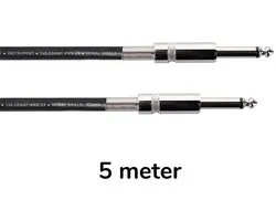 Cordial EL 5 PP Elements Instrumentkabel Mono Jack Recht Zwart 5 meter