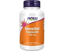Now Foods - Inositol 500 mg - Behoort tot het Vitamine B-complex - 100 Capsules
