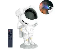 BALORS® Led Sterren Projector Astronaut - Sterren projector - Star Galaxy Projector - Sterrenhemel - Nachtlampje met afstandsbediening - USB - Wit - 15+ RGB kleuren - Sterrenprojector - Sterren projector Kind en Baby - Sterrenprojector kinderkamer