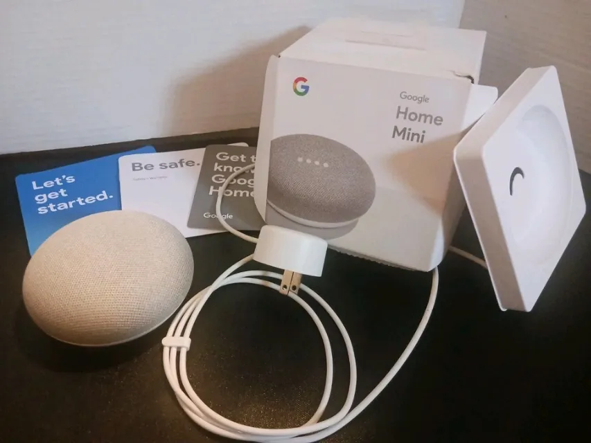 Google Home Mini Smart Speaker with Google Assistant - Chalk
