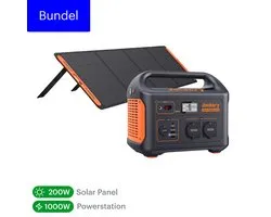Jackery Explorer 1000 + 200W Zonnepaneel bundel - Jackery Powerstation met 200W Solar Saga - Solar Panel gereedschapsaccu - kamperen - off-grid survival - 230V Power Station generator