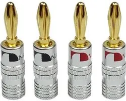 10x Nakamichi Banana Plugs Variant Normale - Banana Plug 10 pièces