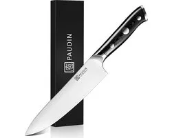 PAUDIN D1 Couteau de Chef Professionnel 20 cm- Couteau Japonais - Couteau de cuisine - Manche Ergonomique