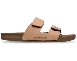 Quiksilver Rivi Leather Slippers Bruin EU 47 Man
