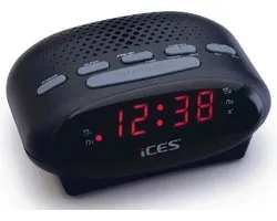 Ices ICR-210 - Wekkerradio - Zwart