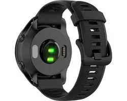 Bracelet en Siliconen (noir), adapté pour Garmin Forerunner 945 & 935, Fenix 5 & Fenix 6