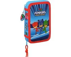 Pochette remplie de masques PJ, Power Heroes - 28 pcs. - 19,5 x 12,5 x 4 cm - Polyester