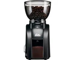 Solis Scala Zero Static 1662 Koffiemolen Elektrisch - Koffiemaler met 24 Maalinstellingen - Coffee Grinder - Antistatisch - Zwart