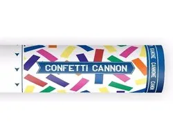 Confetti papier kanonnen - kleuren mix - 20 cm - Partyshooter - Feestartikelen