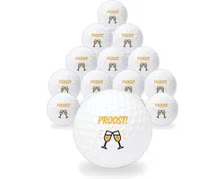 Balles de golf Proost - Cadeau de golf festif - 15 pièces - Wilson - Balle de golf avec impression