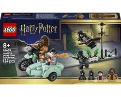 LEGO® Harry Potter™ Évasion de Hagrid™ et Harry du Chemin de Traverse - Ensemble de construction de modèle - Jouet moto pour enfants - Inclut 4 minifigurines - Cadeau pour fans à partir de 8 ans - 76459