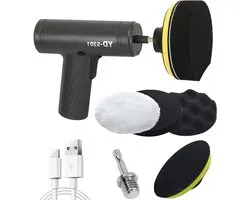 Wireless Car Polishing Machine, USB Rechargeable Polishing Machine with LED Light, Car Polishing Machine with 3 Polishing Pads for Polishing, Waxing, Preparing