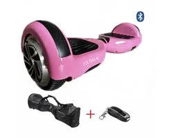 VOLTANA Hoverboard ROSE, BLUETOOTH, APP FUNCTIES, TAOTAO, SAMSUNG accu, 700Watt, Led verlichting, Aluminium Design velgen, Rubberen bumpers
