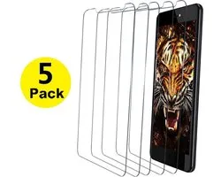 Telefoonhoes Geschikt voor: Samsung Galaxy J5 2017 Screen Protector [5-Pack] Tempered Glas Screenprotector