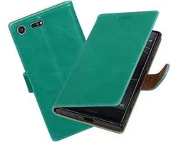 BestCases.nl Sony Xperia XZ Premium Pull-Up booktype hoesje Groen