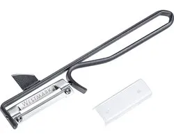 Westmark dunschiller, 1 stuk – Ergonomische aardappelschiller van staal met roestvrijstalen mes – Universele dunschiller voor groenten en fruit – Antraciet, 10617770