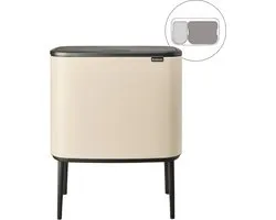 Brabantia Bo Touch Bin Vuilbak - 11 + 23 l - Soft Beige